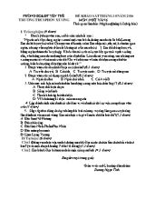 Đề thi khảo sát tháng 10 Ngữ văn lớp 6 năm 2016 - Trường THCS Phồn Xương